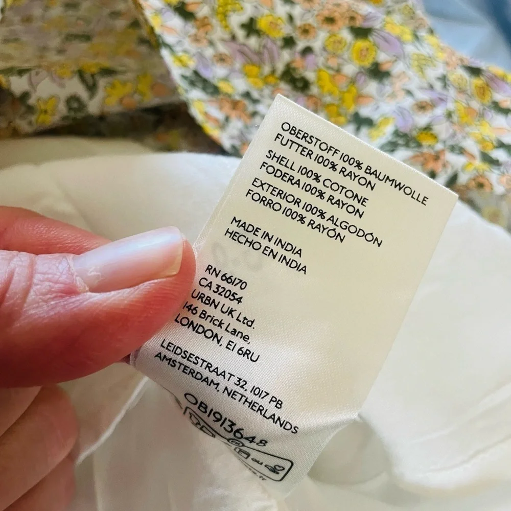 By Anthropologie Short-Sleeve Collared Printed Midi Dress NWT - Picture 14 of 15